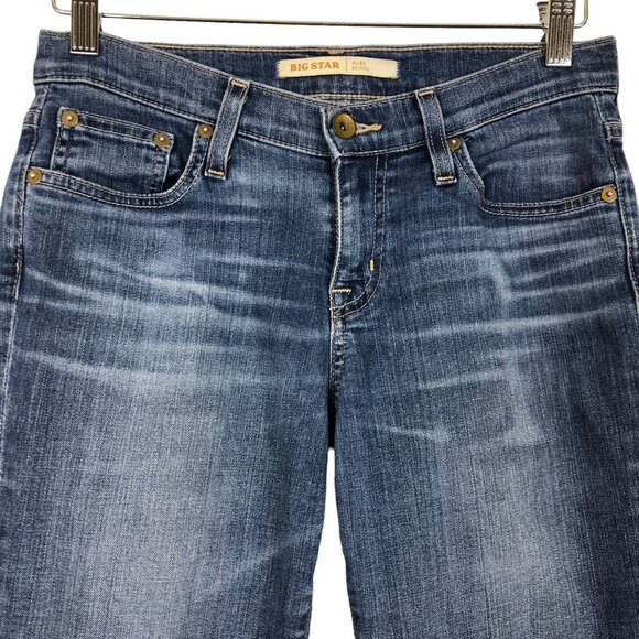 Big Star Alex Skinny Jeans Womens 27 Medium Wash Selvage Hem - Picture 5 of 13